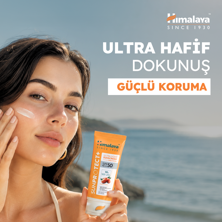 Himalaya Sunprotect+ Ultra Hafif Güneş Koruyucu Krem Jel, 50 gr