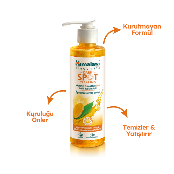 Himalaya Leke Karşıtı Zerdeçal Özlü Serum İçerikli Yüz Temizleyici, 180 ml