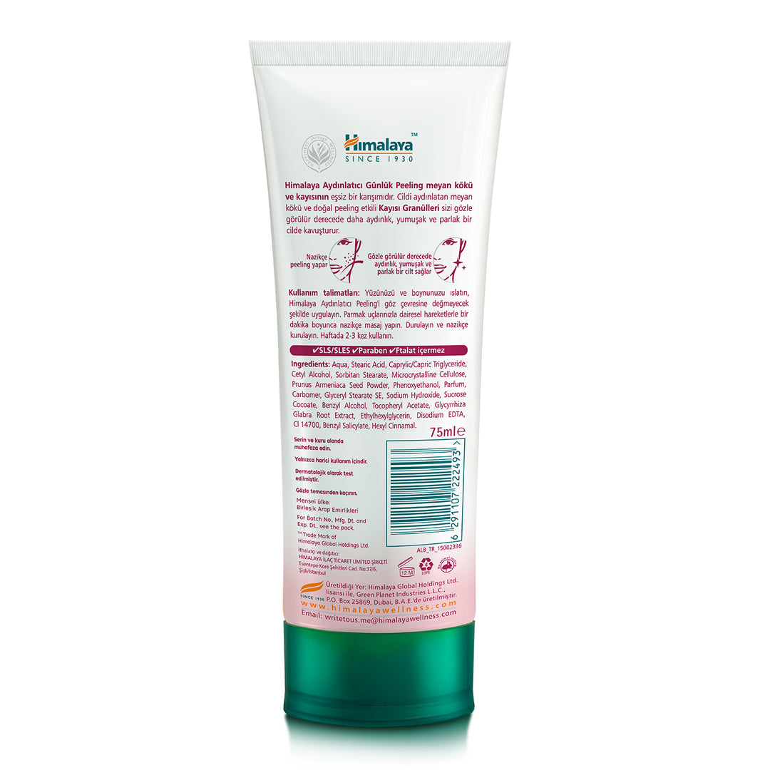 Aydınlatıcı Yüz Temizleyici Scrub, Peeling Etkili, Meyan Kökü, Kayısı, Tüm Ciltler 75 ml
