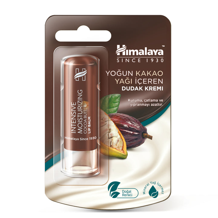 Yoğun Nemlendirici Dudak Kremi, Kakao Yağı, Onarır ve Besler, %100 Doğal Renk, Silikon İçermez, 4,5 gr