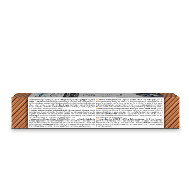 Kömür & Çörek Otu Yağı Beyazlatıcı Plak Karşıtı Organik İçerikli Diş Macunu, 100% Vejeteryan, EcoCert sertifikasına sahip, 75 ml