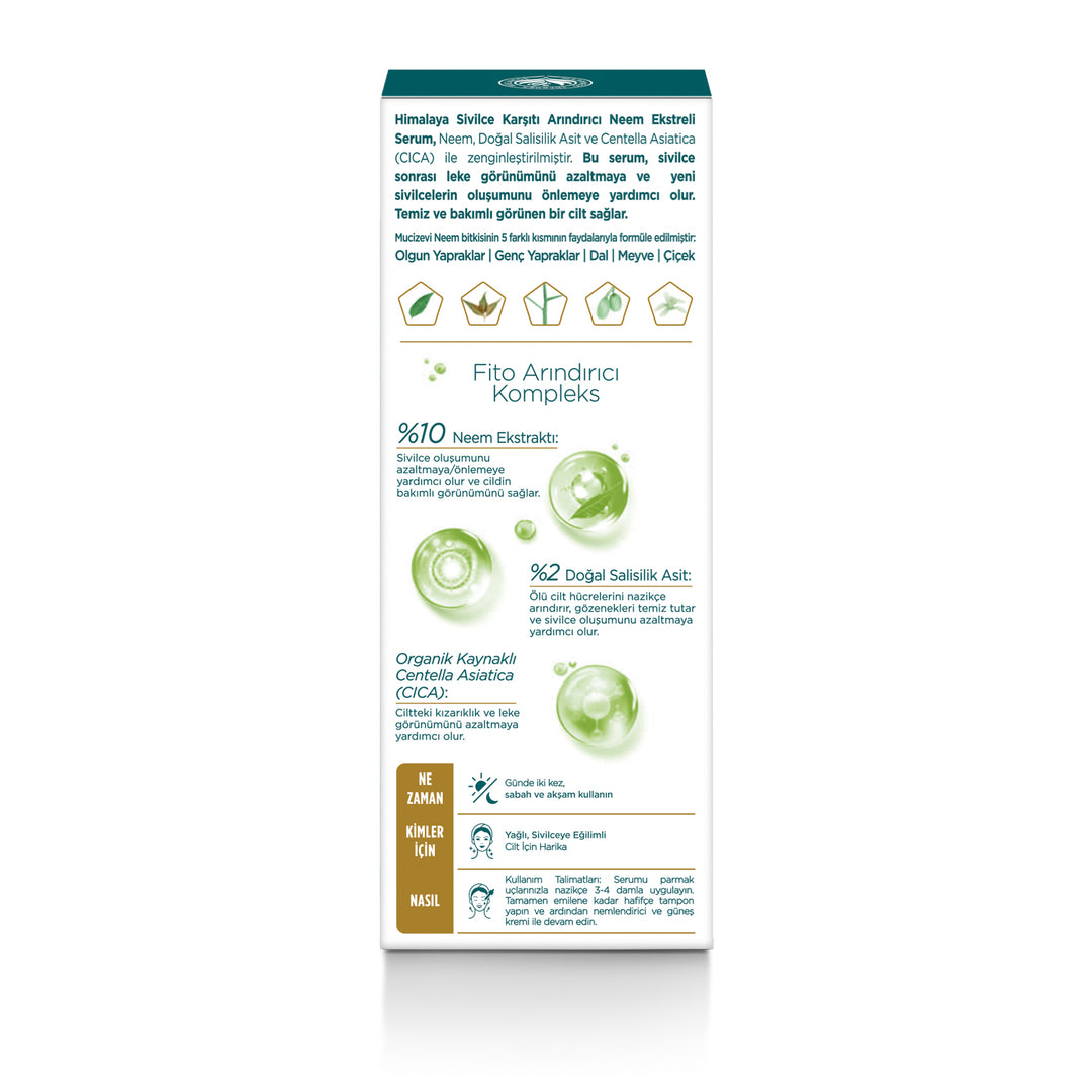Sivilce Karşıtı Arındırıcı Neem Ekstreli Serum 30 ml