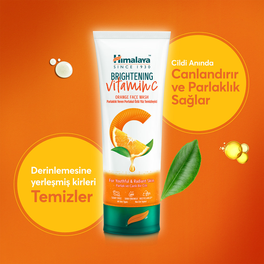 Parlaklık Veren Vitamin C Portakal Özlü Yüz Temizleyici 100ml