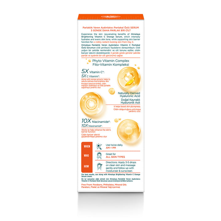 Parlaklık Veren Aydınlatıcı Vitamin C Portakal Özlü  Serum 30ml