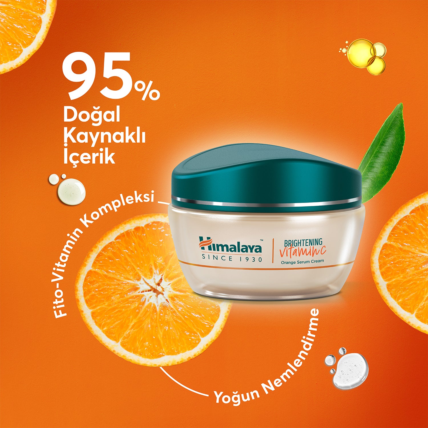 Parlaklık Veren Aydınlatıcı Vitamin C Portakal Özlü Serum Krem